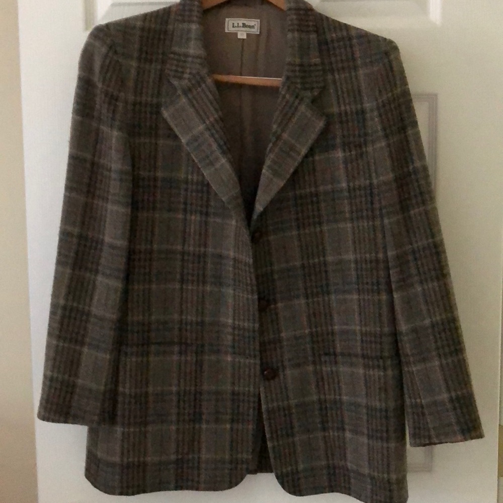 LL bean wool blazer